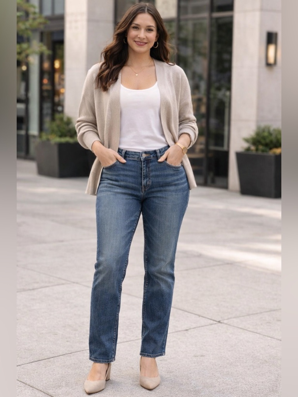 GAP Girlfriend Mid Rise Jeans Size 14s